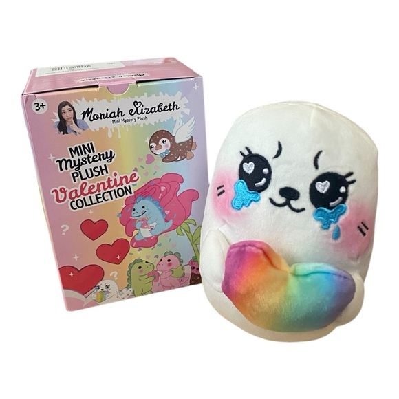 Moriah Elizabeth Mini Mystery Plush Valentine’s Day Series Sealia White Seal Toy - Picture 1 of 5